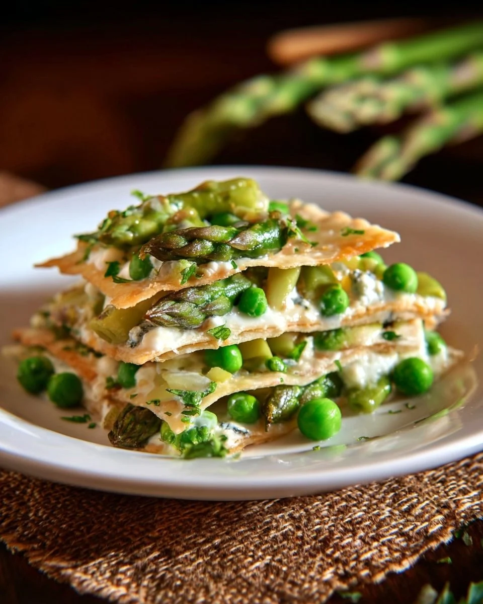 Asparagus Quesadilla Lasagna