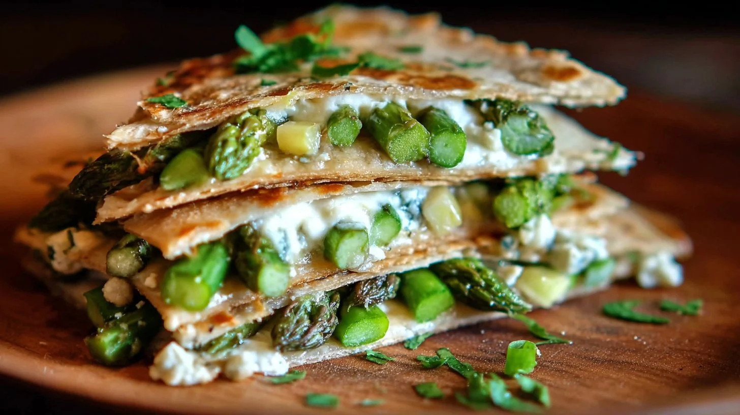 Asparagus Quesadilla Lasagna