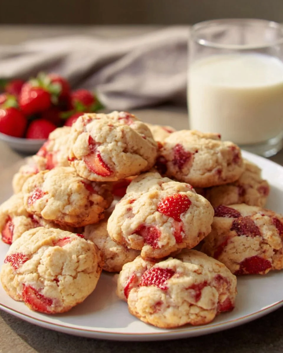 Orangeberry Shortcake Cookies
