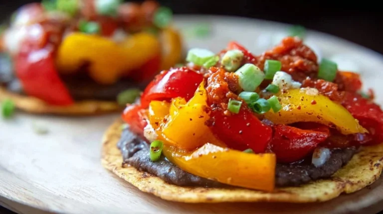 Roasted Bell Pepper Tostadas