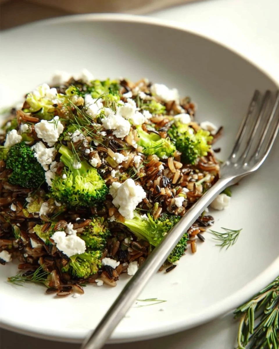 Rosemary Goat Cheese Wild Rice with Lemon Zest