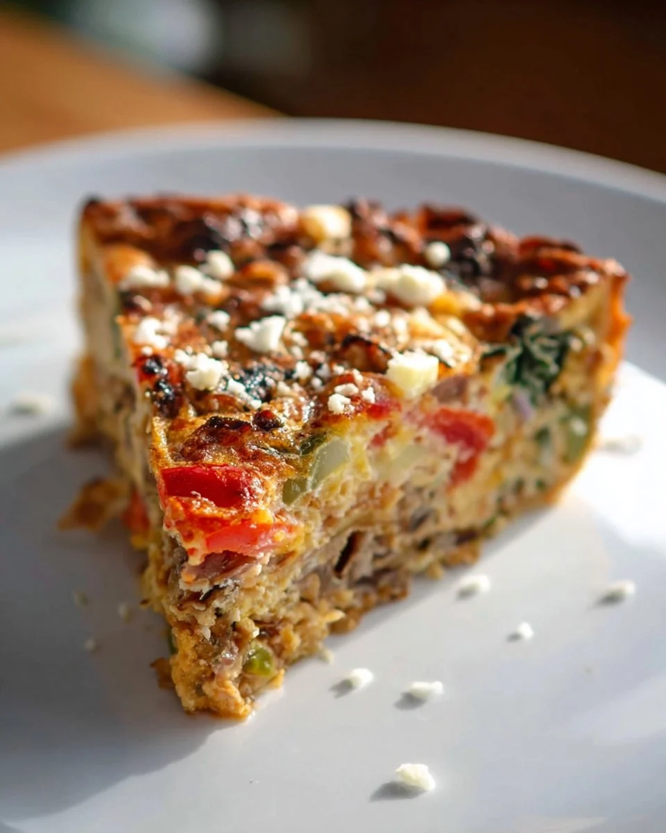 Sausage And Red Pepper Quiche