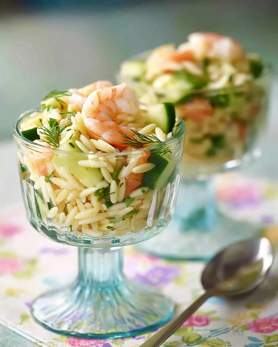 Shrimp and Feta Orzo