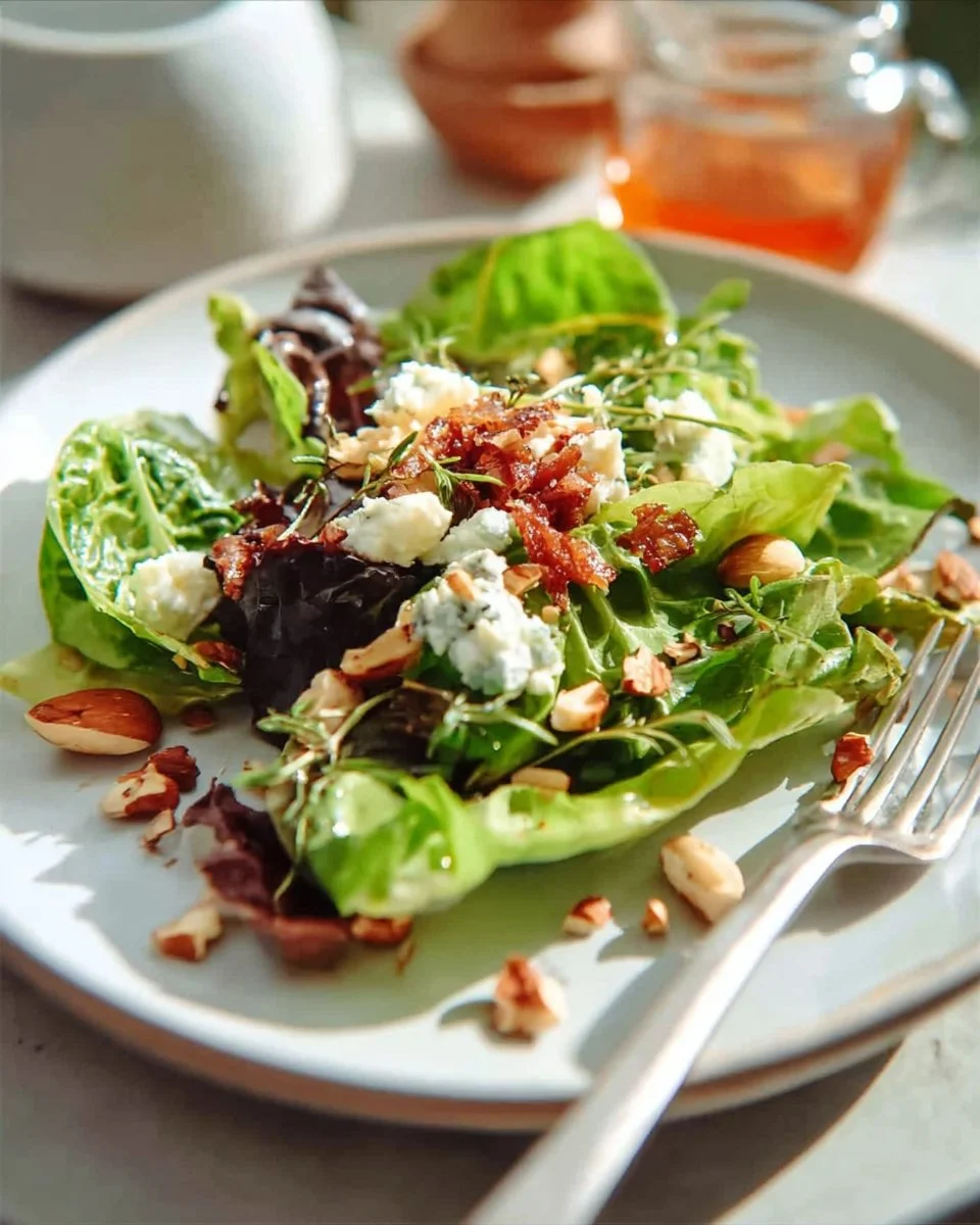 Smoked Almond and Goat Cheese Salad