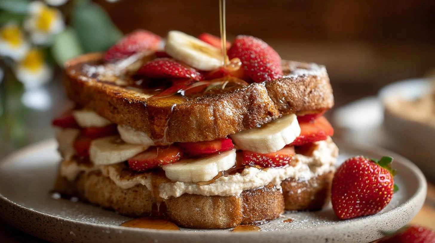 Stuffed French Toast Recipe with Fruit Layers
