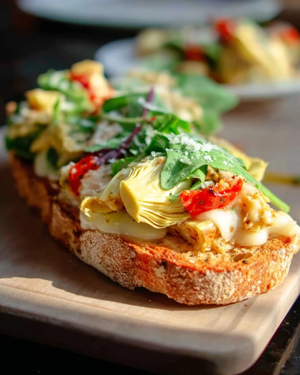 Artichoke and Red Pepper Melt