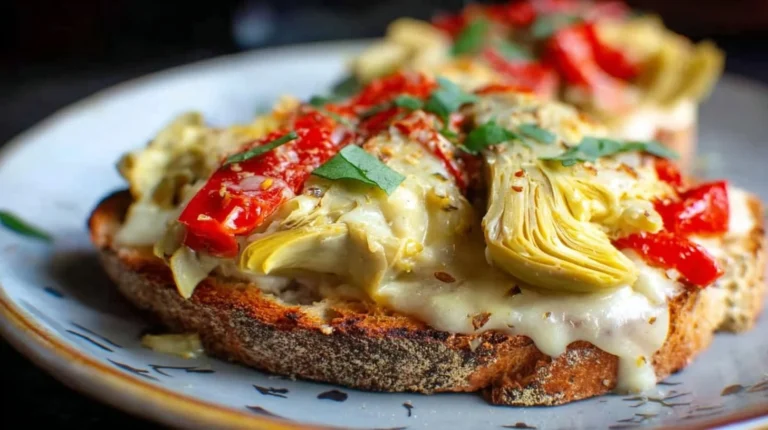 Artichoke and Red Pepper Melt