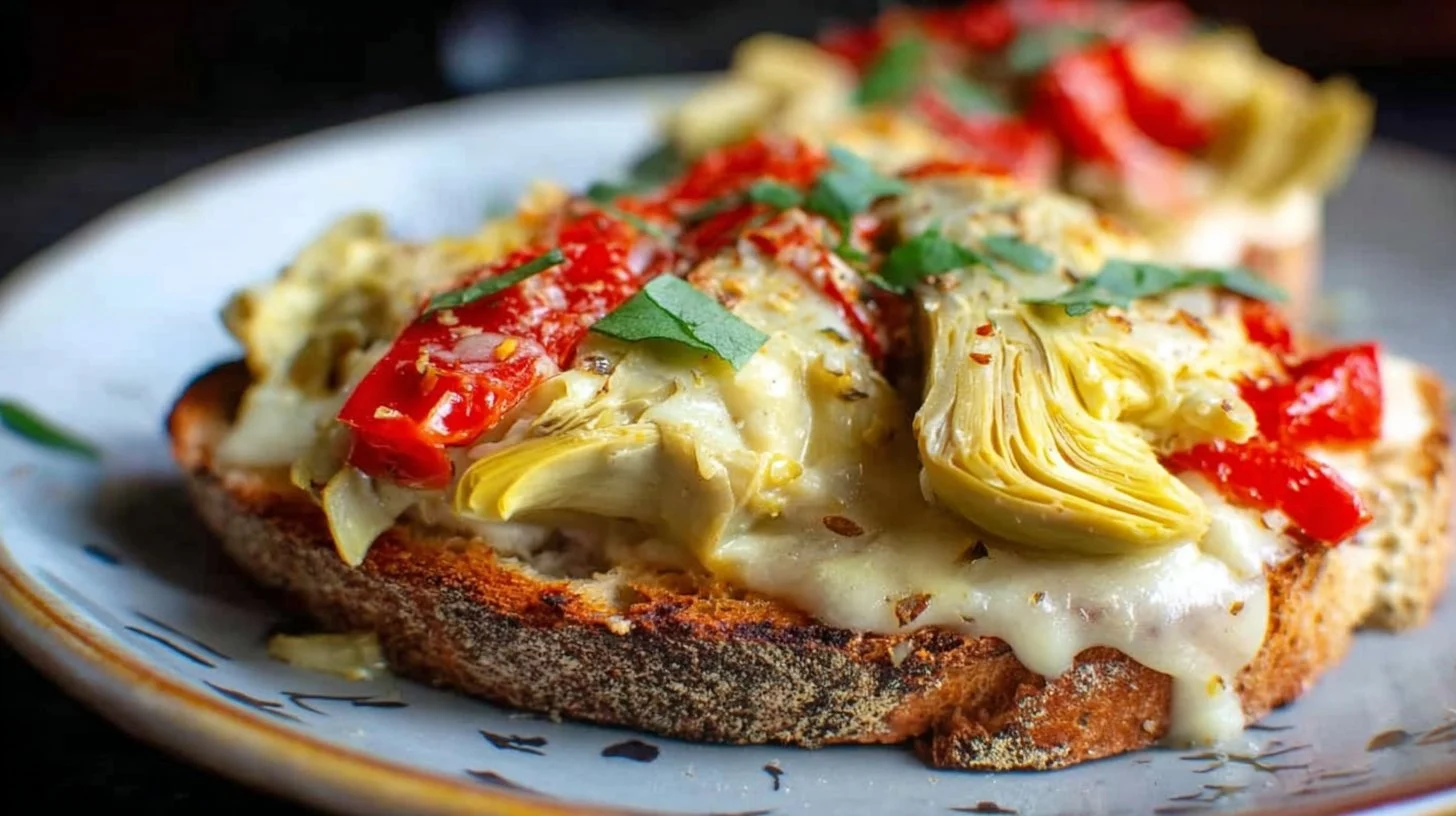 Artichoke and Red Pepper Melt