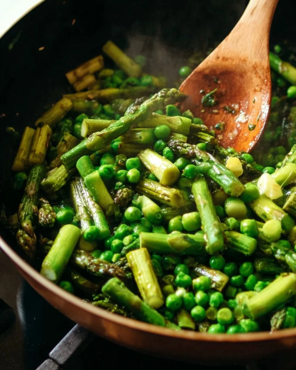 Asparagus and Pea Sauté
