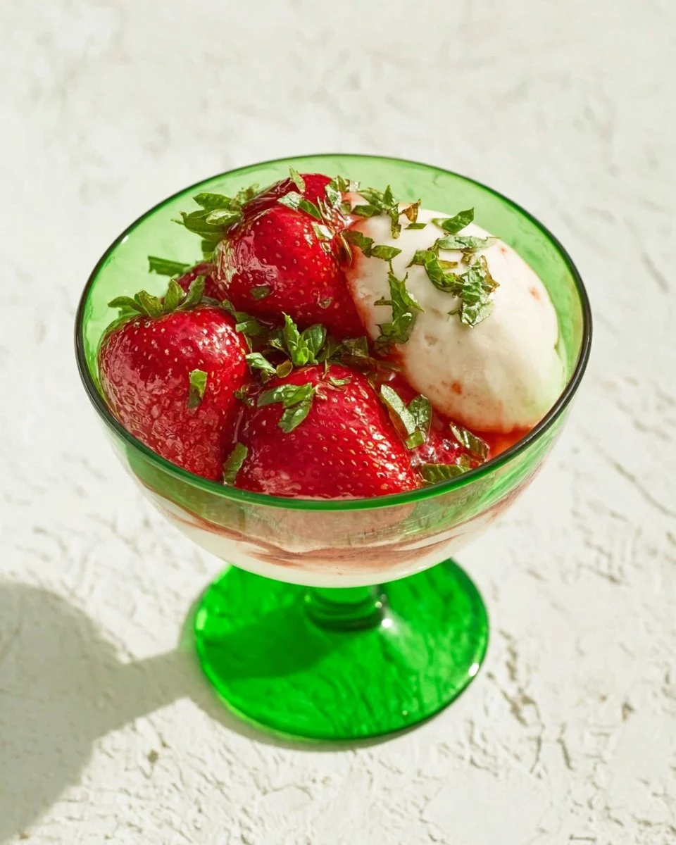 Balsamic Strawberries With Greek Yogurt