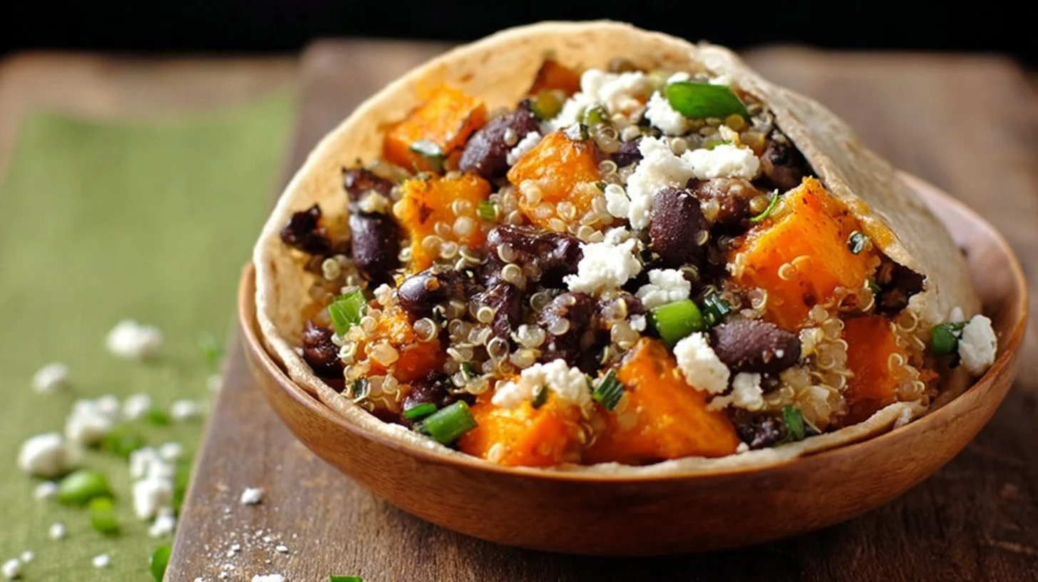 Butternut Squash Black Bean Wrap