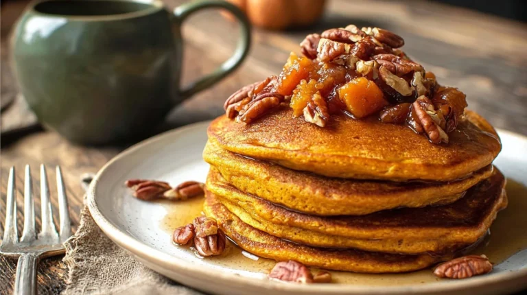 Butternut Squash Pecan Pancakes