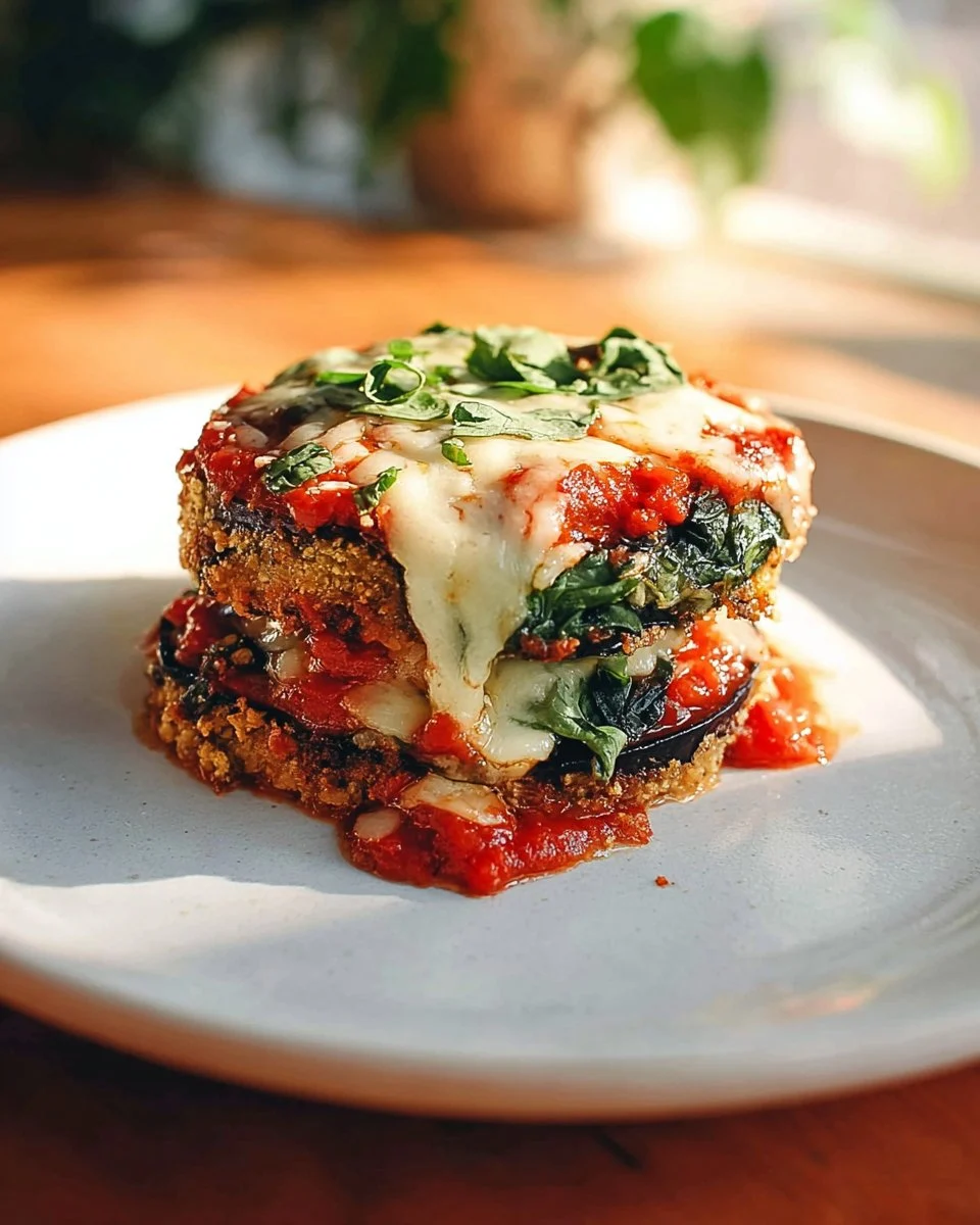 Cheesy Baked Eggplant Pizza