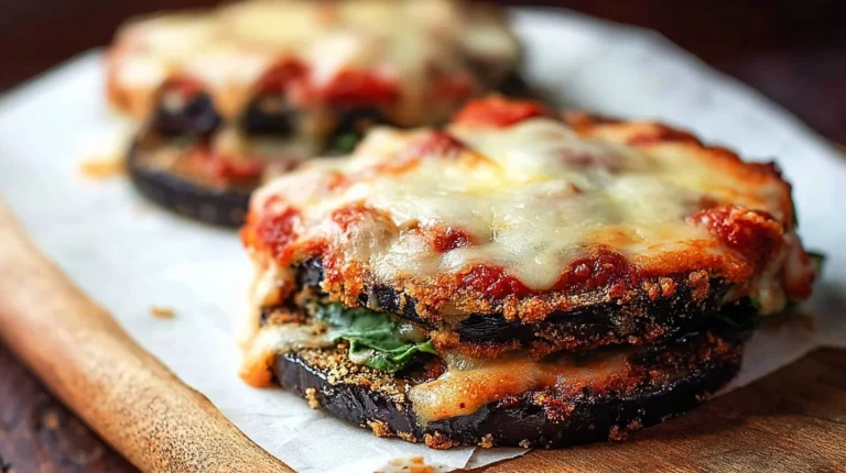 Cheesy Baked Eggplant Pizza