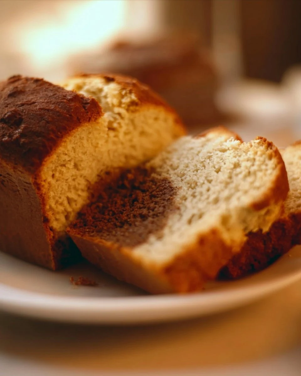 Chocolate Checkered Banana Bread