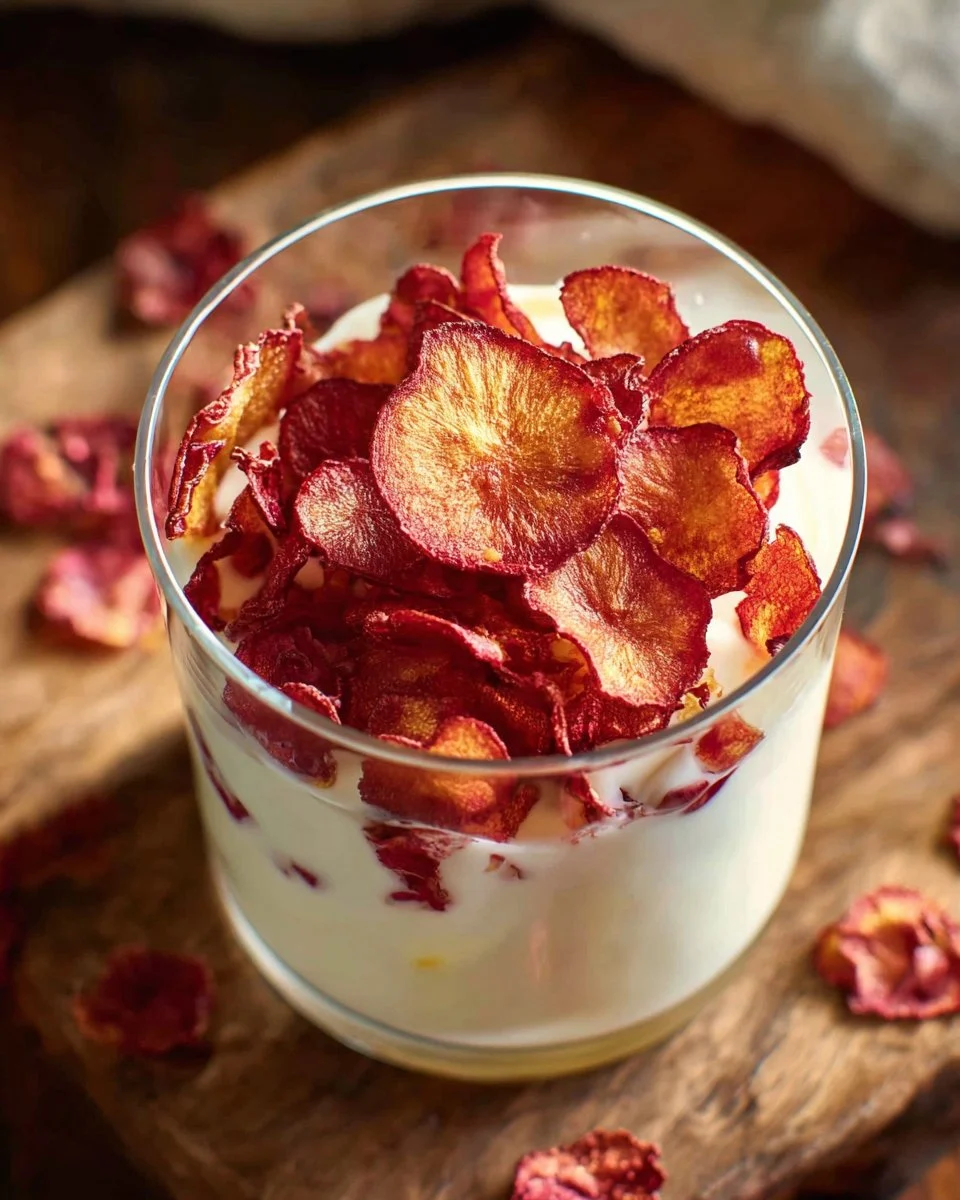 Cinnamon Sugar Radish Chips