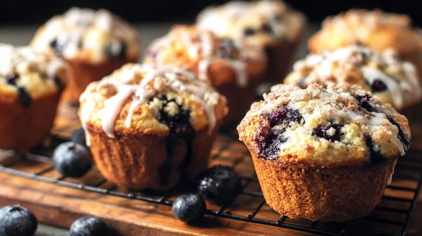 Cornmeal Blueberry Muffins