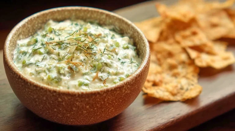 Creamy Garlic Scape Dip
