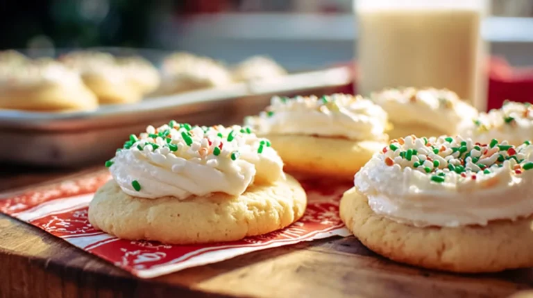 Fluffy Sugar Cookies and Vanilla Frosting