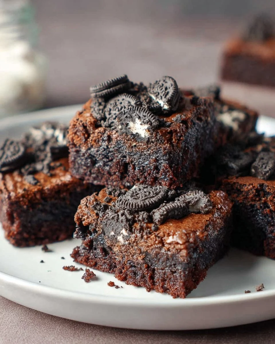 Fudgy Oreo Brownies