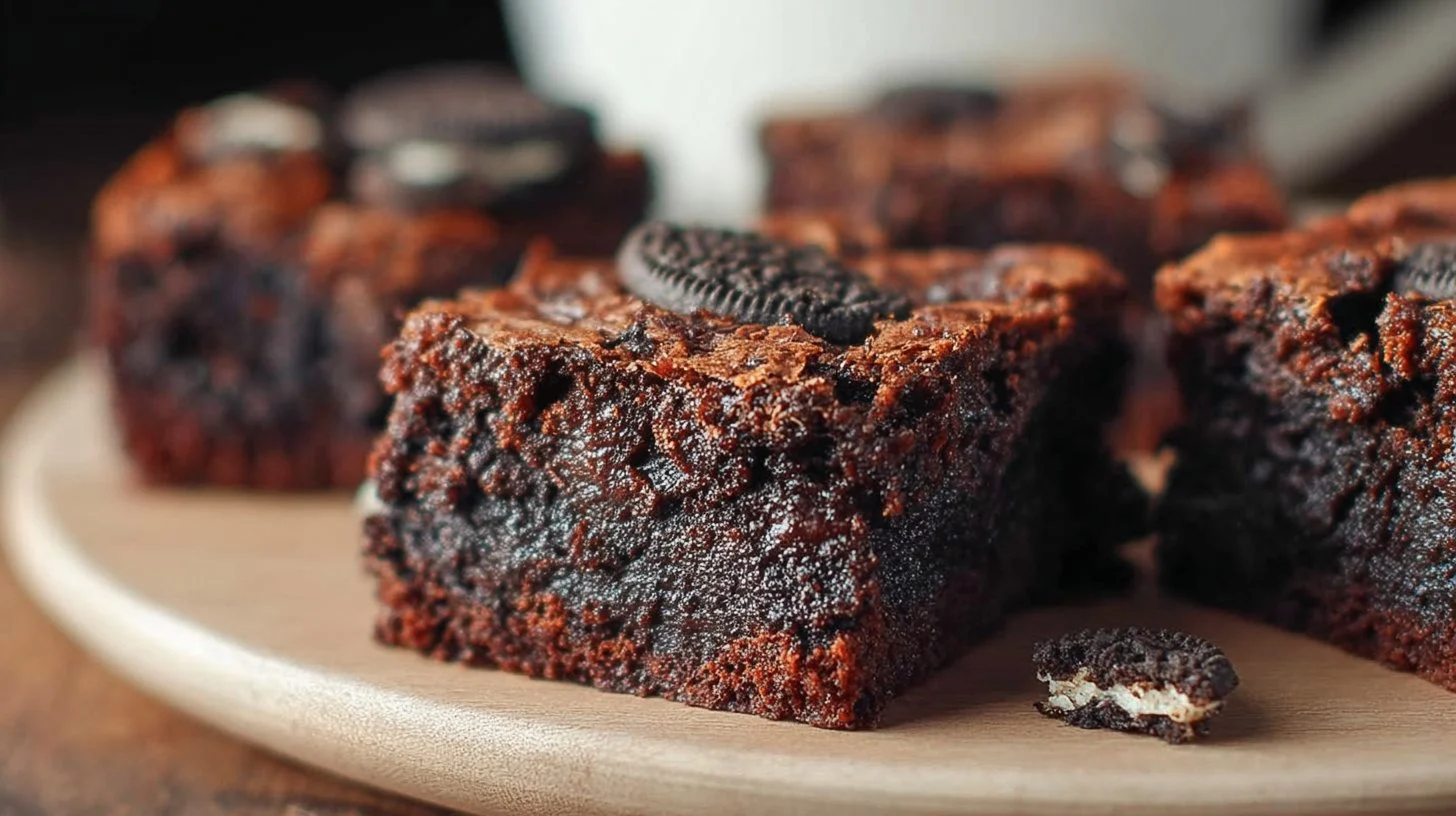 Fudgy Oreo Brownies
