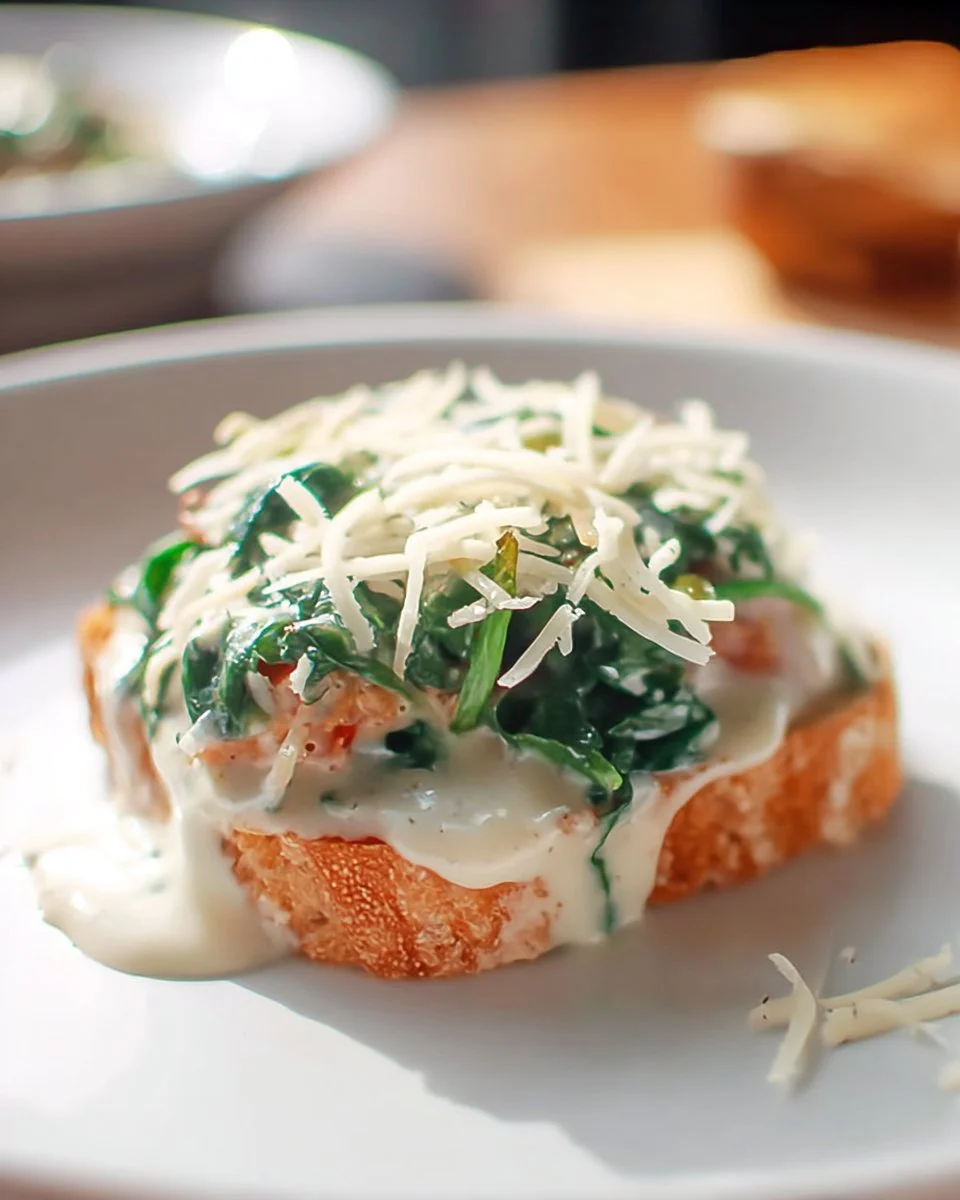 Garlic Parmesan Burgers & Creamed Spinach Sauce