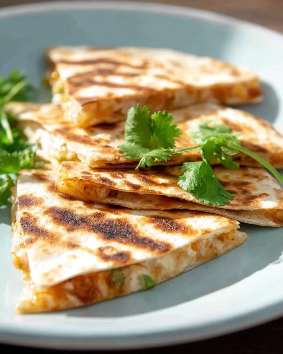 Grilled Barbeque Onion And Smoked Gouda Quesadillas