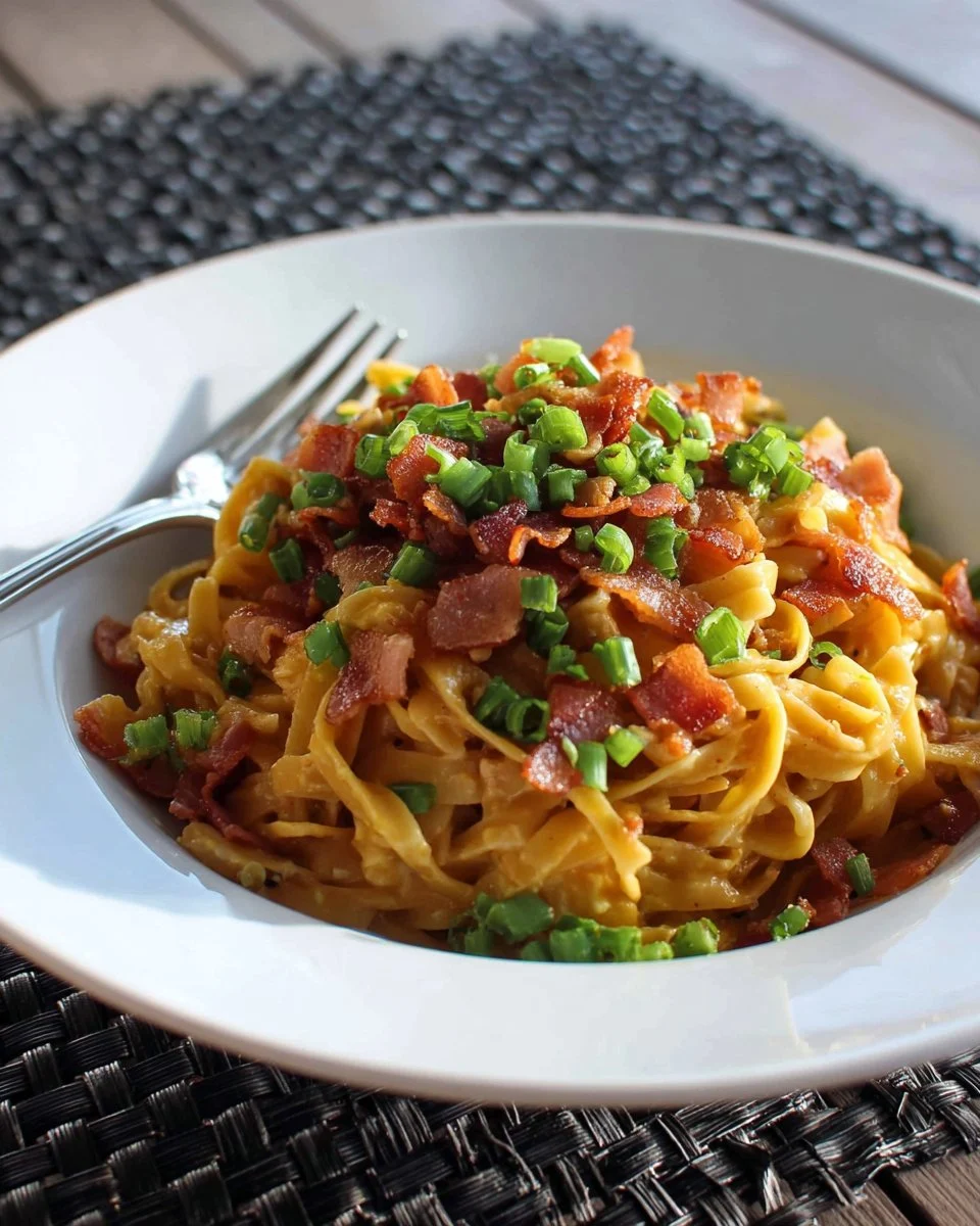 Healthy Bacon and Pumpkin Pasta