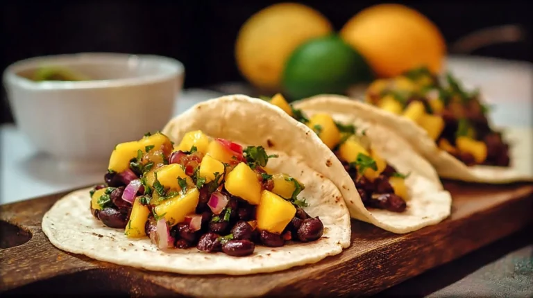 Mango Black Bean Tacos