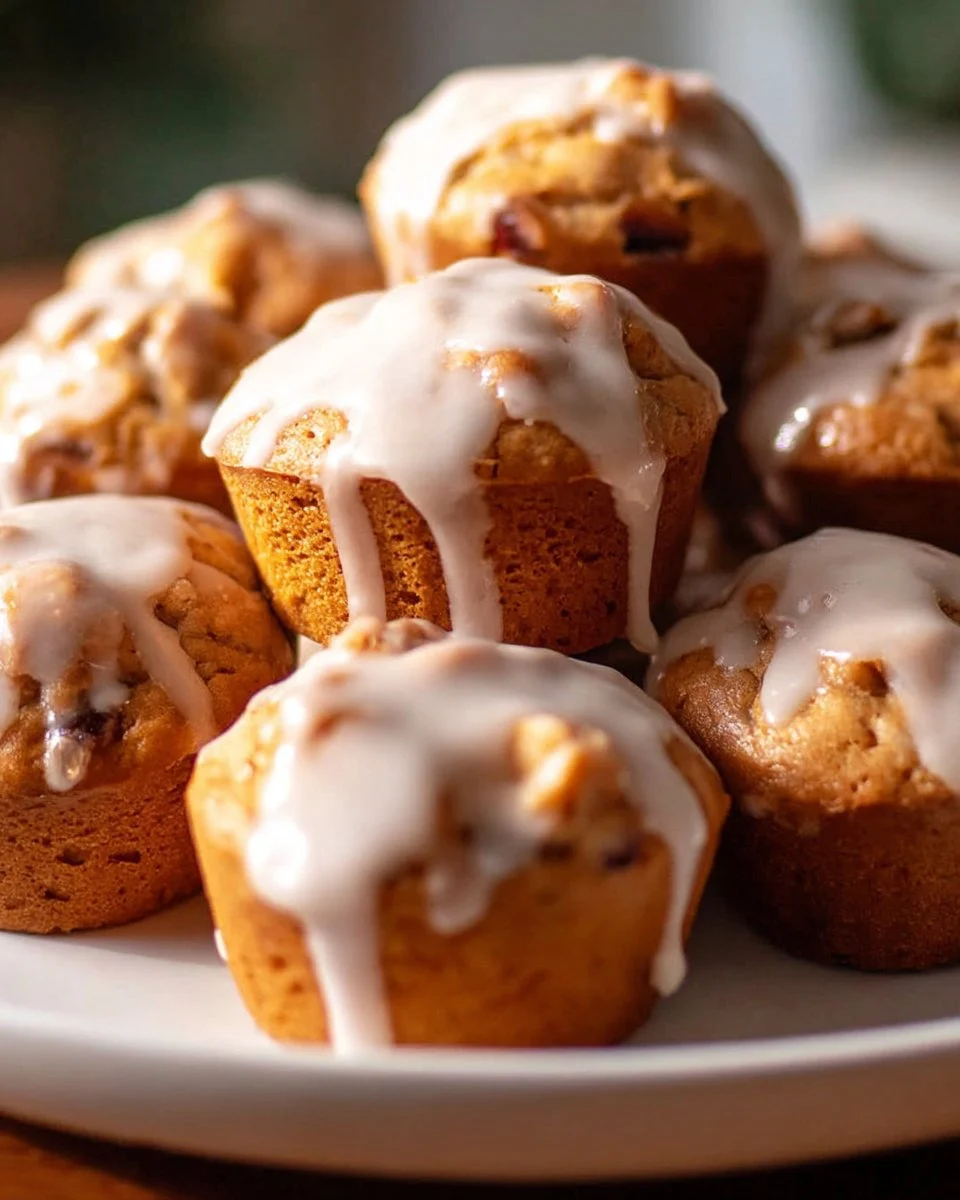 Maple Glazed Pumpkin Muffins