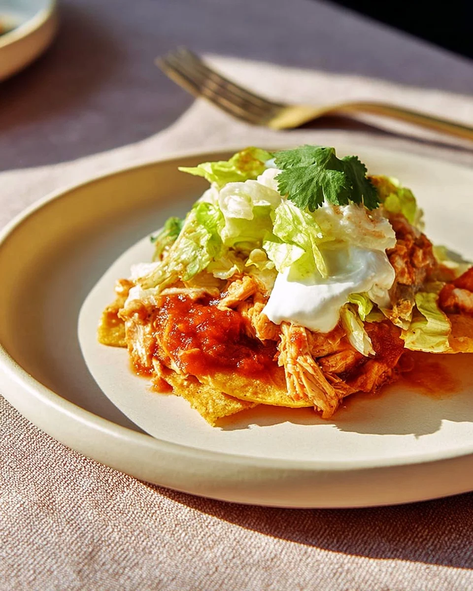Marisa's Spicy Chicken Tostadas