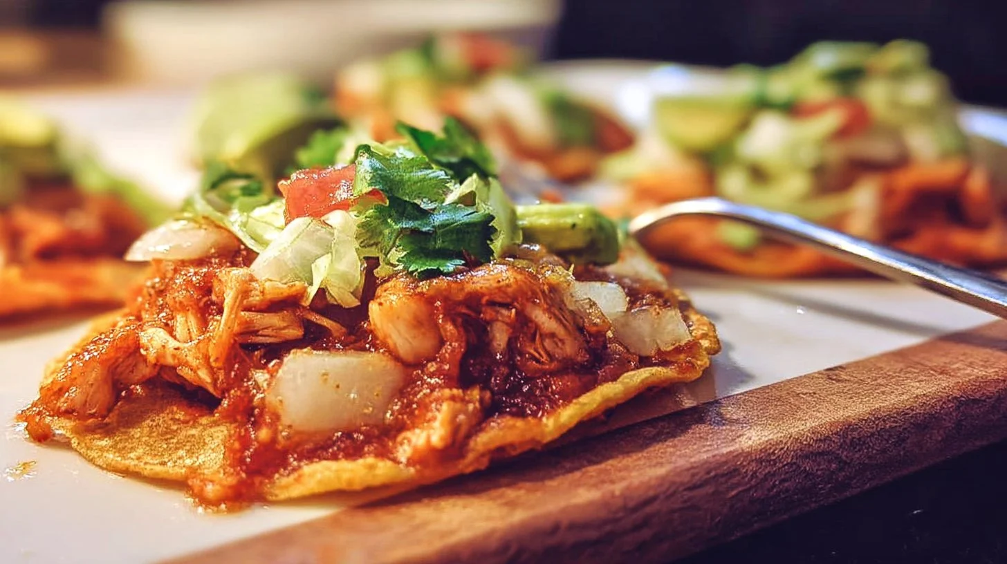 Marisa's Spicy Chicken Tostadas