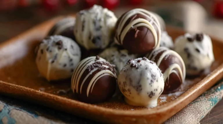 Minty Chocolate Oreo Truffles