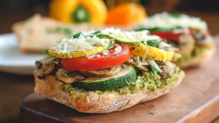 Parmesan Pesto Veggie Sandwich
