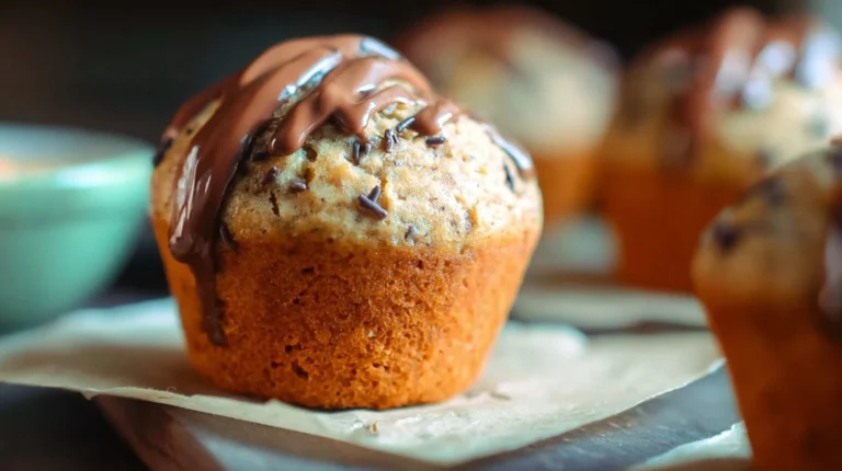 Peanut Butter Banana Flax Muffins