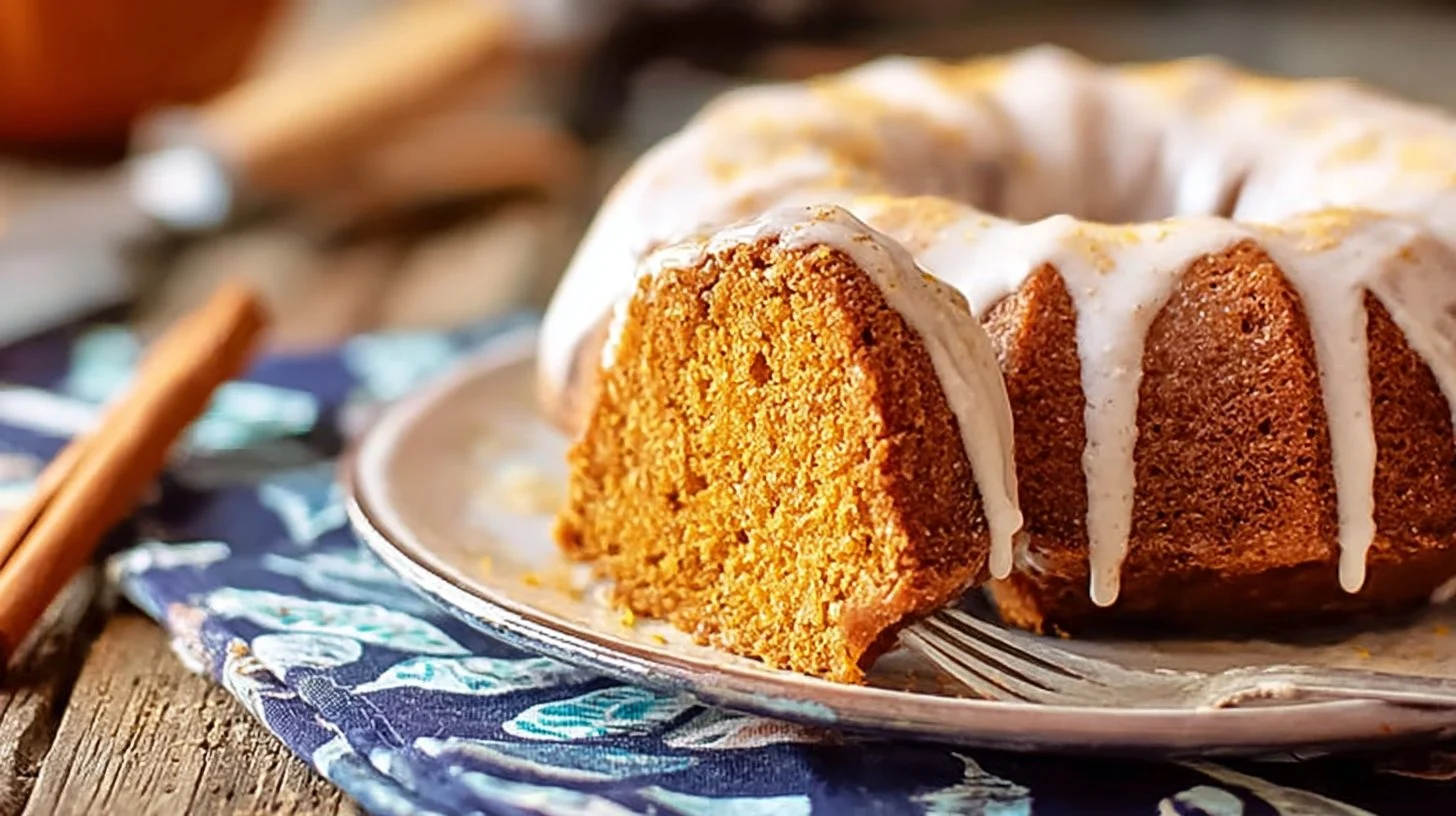 Pumpkin Bundt Cake with Cinnamon Glaze