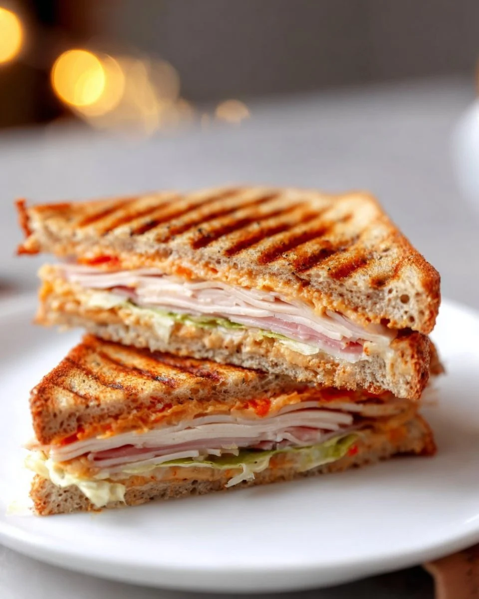 Red Pepper And Artichoke Panini