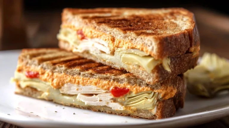 Red Pepper And Artichoke Panini