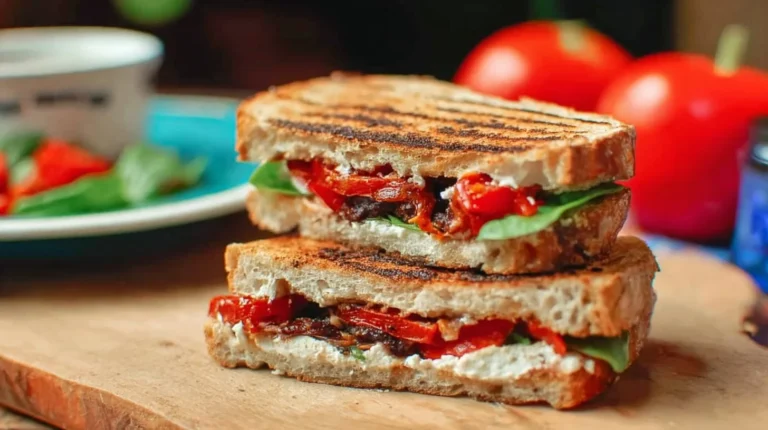 Red Pepper & Goat Cheese Panini