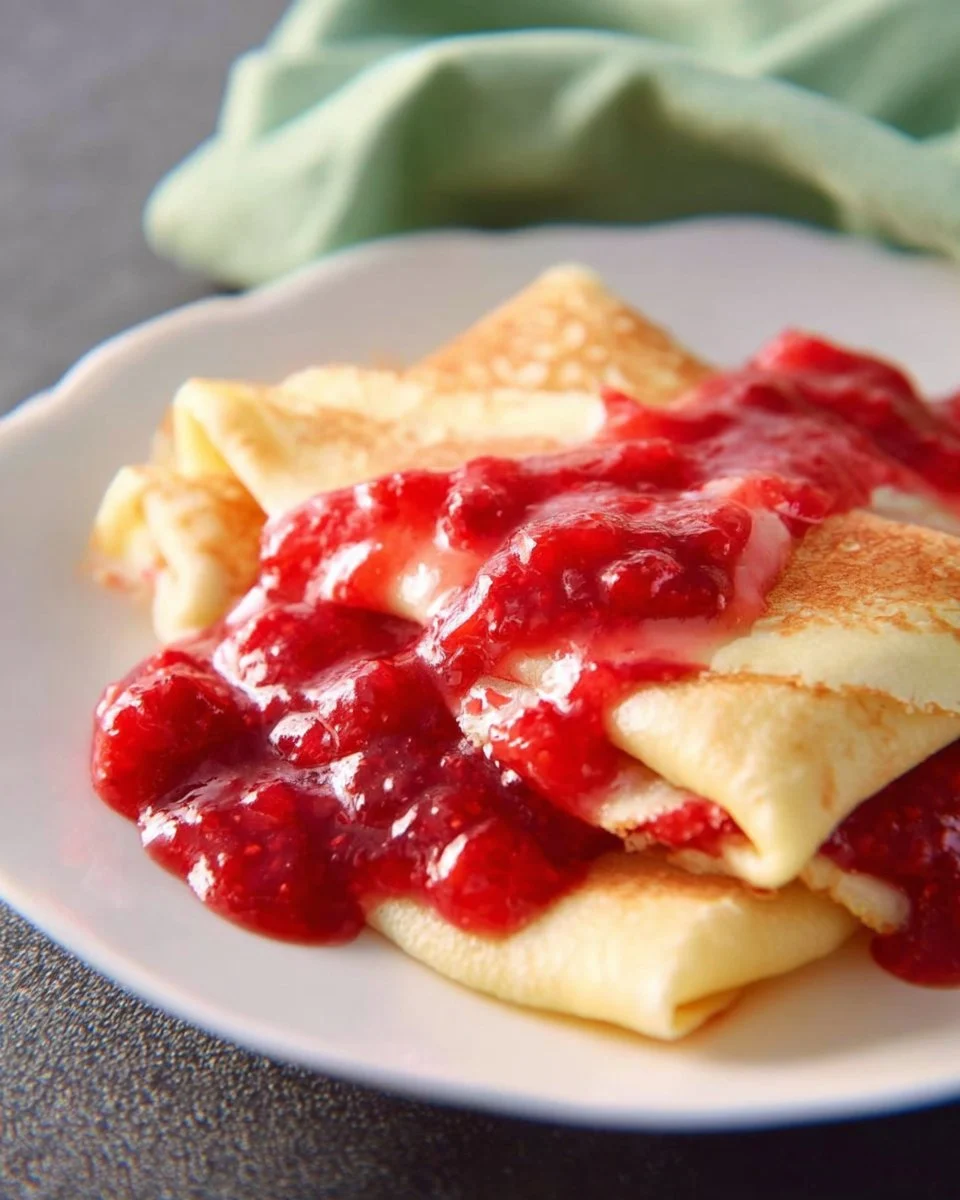 Strawberry Blintzes Crepes
