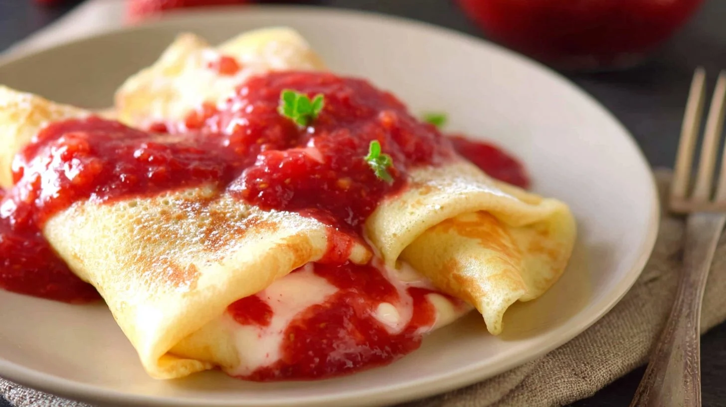 Strawberry Blintzes Crepes