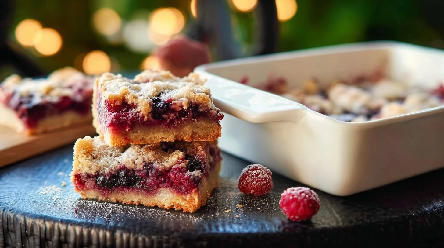 Triple Berry Pie Bars